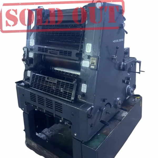 Heidelberg GTO 52 Offset Printing Machine – 1 color – 52 x 36 cm (SOLD)