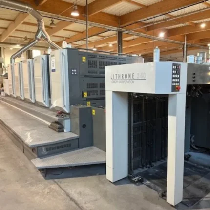 ماكينة كوموري LS-540-H+C | ماكينة أوفست 5 ألوان + لاكير – موديل 2007