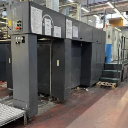 ماكينة مان رولاند R705 LV UV Hybrid أوفست 5 ألوان مقاس 104 × 74 سم – موديل 2002