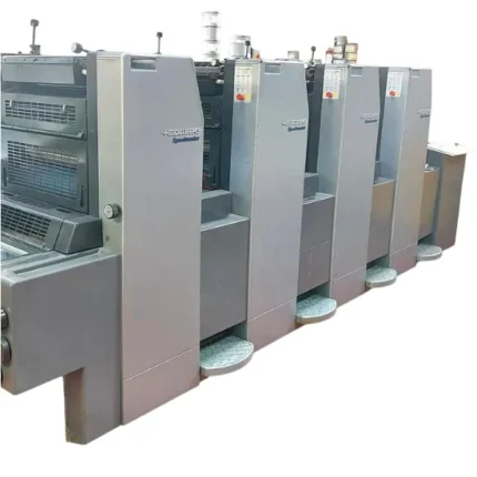 ماكينة هايدلبرج سبيدماستر SM 52-4P3 | 4 ألوان مع قلب أوتوماتيكي 2/2 – مقاس 37 × 52 سم – موديل 2002