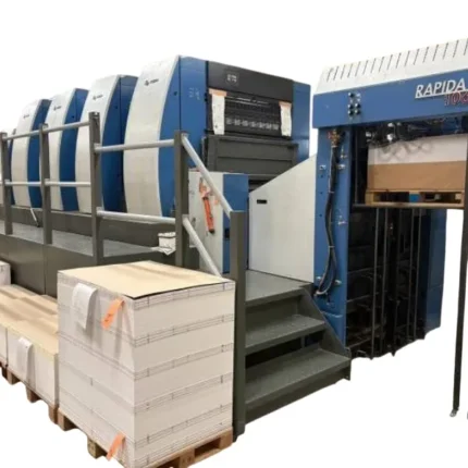 ماكينة KBA Rapida 106-4 أوفست 4 ألوان مقاس 106 × 74 سم – موديل 2014