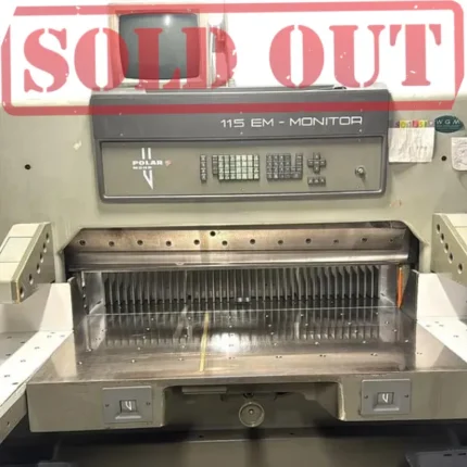 Polar 115 EM-MO Paper Cutting Machine 115 cm – 1990 (SOLD)