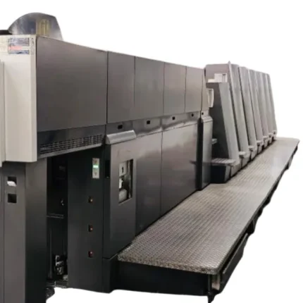 ماكينة هايدلبرج CD 74-6LX F Hybrid | 6 لون مع طلاء + UV Hybrid – مقاس F – موديل 2005