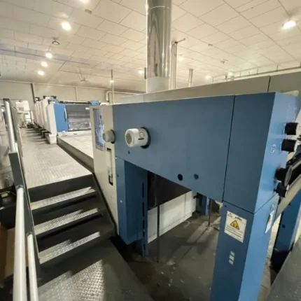 ماكينة KBA Rapida 105 Hybrid | 6 لون مع طلاء + UV Hybrid – مقاس 74 × 105 سم – موديل 2009