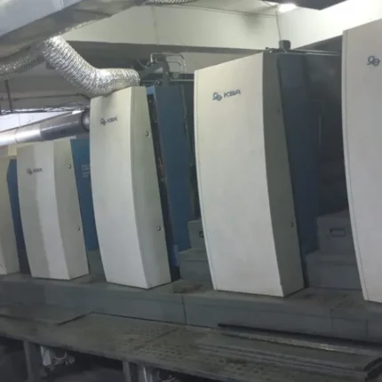 ماكينة KBA Rapida 105 Hybrid | 6 لون مع طلاء + UV Hybrid – مقاس 74 × 105 سم – موديل 2009