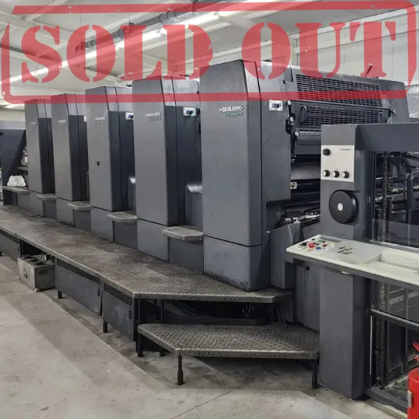 Heidelberg SM 102 - 5 color – P3 – 72 × 102 cm – 1996 (SOLD)