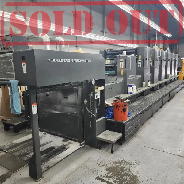 Heidelberg SM 102 SPL 72 × 102 cm – 6 color – 1991 (SOLD)